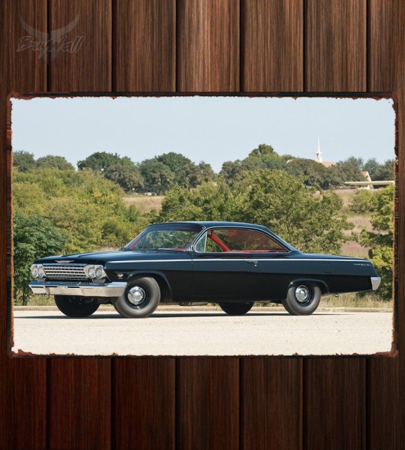 Металлическая табличка Chevrolet Bel Air 409 Sport Coupe Металлическая табличка Chevrolet Bel Air 409 Sport Coupe